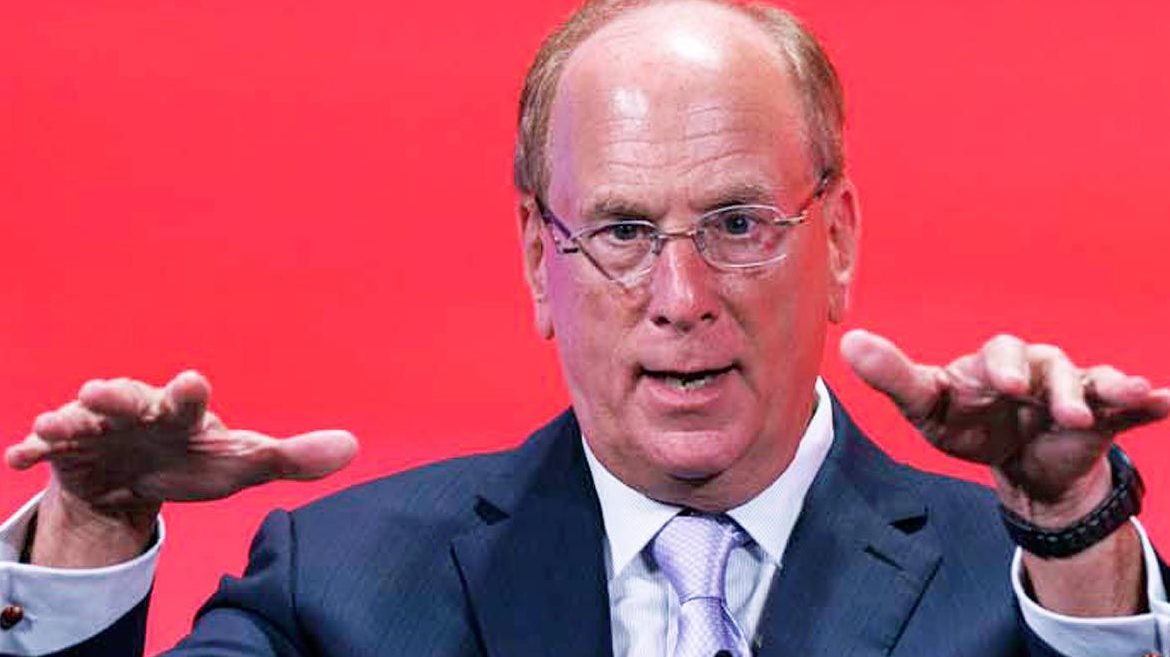 Larry Fink en un evento financiero